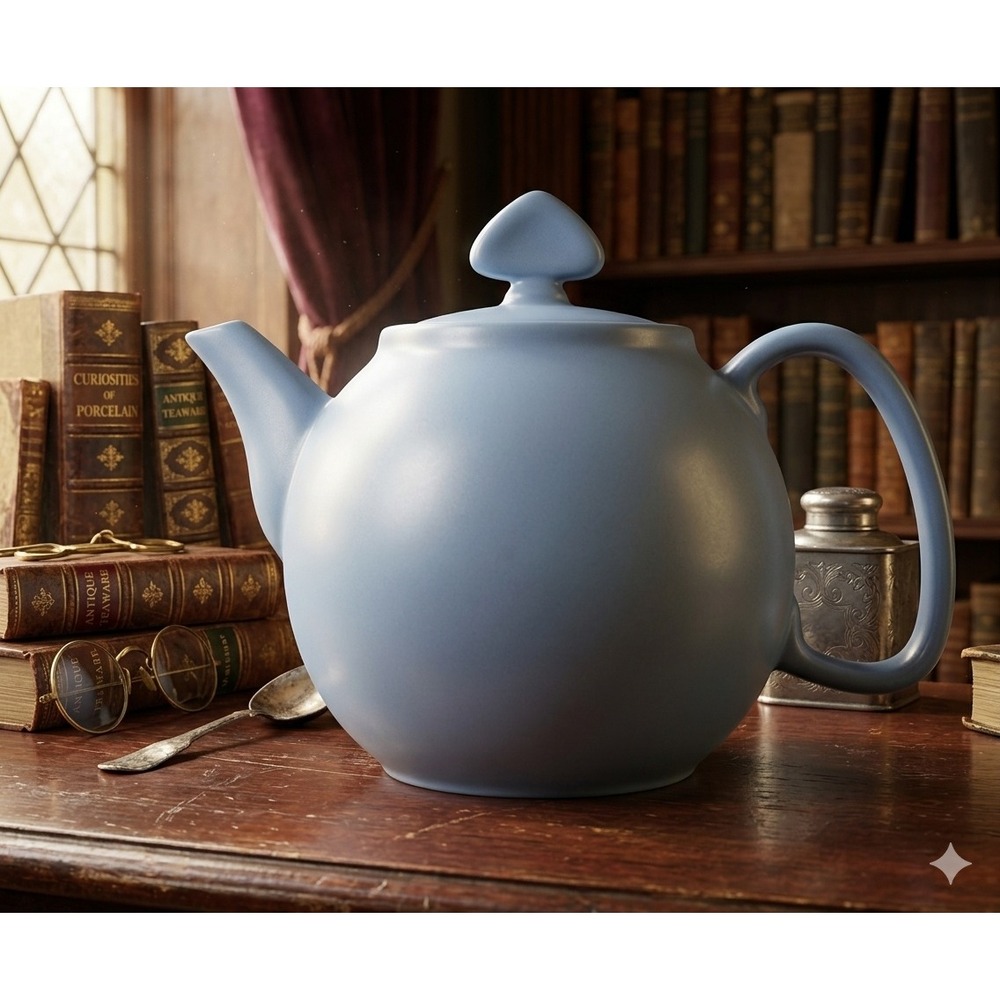 Chantal Matte Blue Ceramic Teapot 1.5 Qt 92-TP13/I Cornflower Stoneware Tea Pot